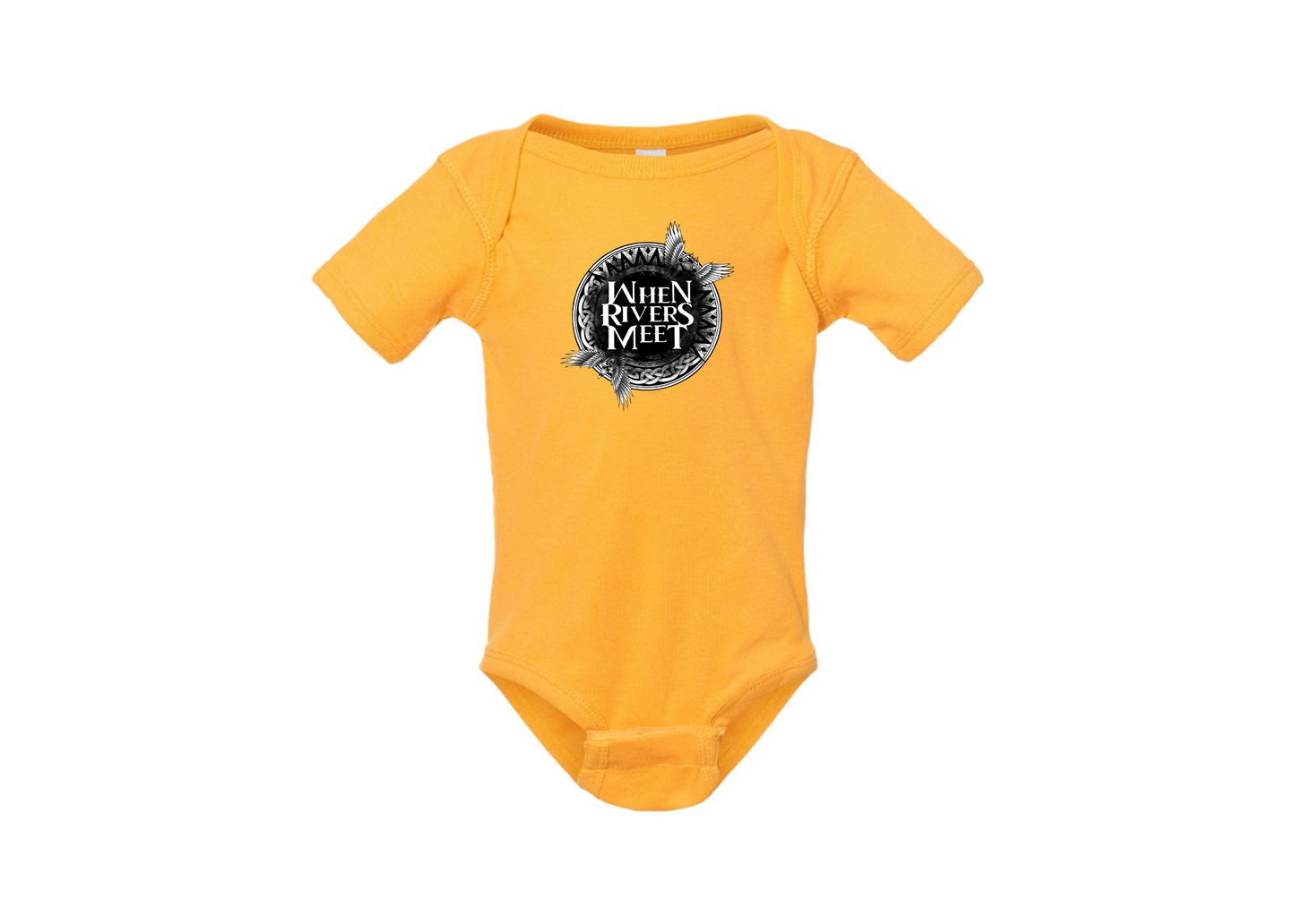 When Rivers Meet Rabbit Skins Infant Baby Rib Bodysuit
