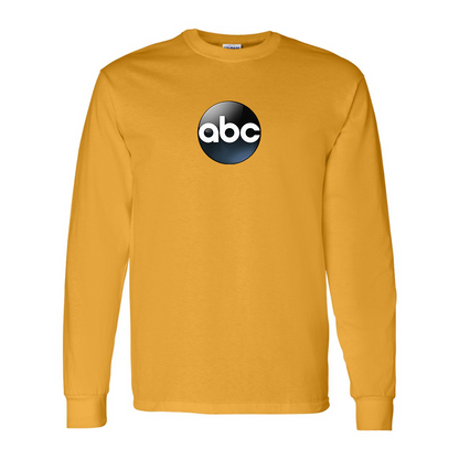 Men's Abc Logo Gildan Heavy Cotton Long Sleeve T-Shirt