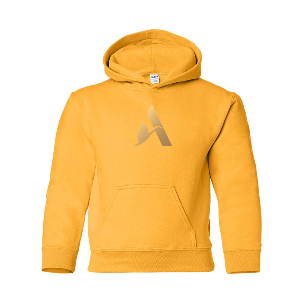 Youth Accor Golden Logo Gildan Heavy Blend  Hooded Sweatshirt