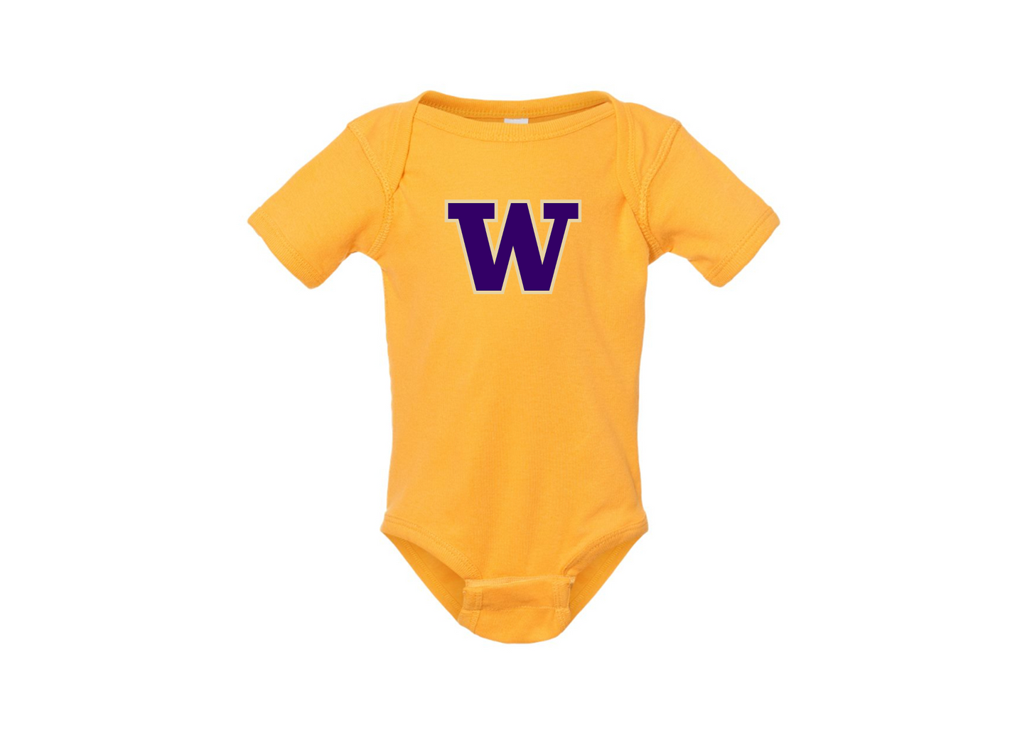Washington Huskies Rabbit Skins Infant Baby Rib Bodysuit