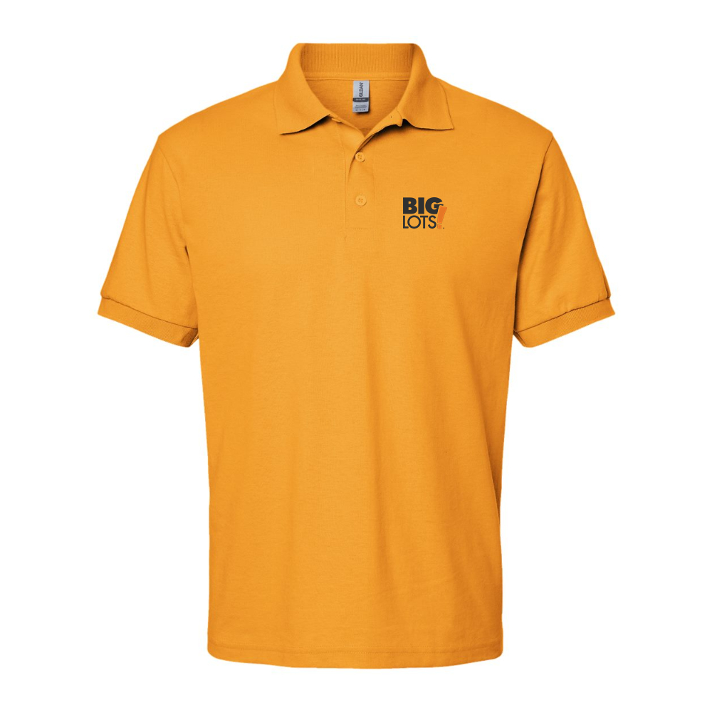 Men's Big Lots Logo Gildan Dry Blend Jersey Polo