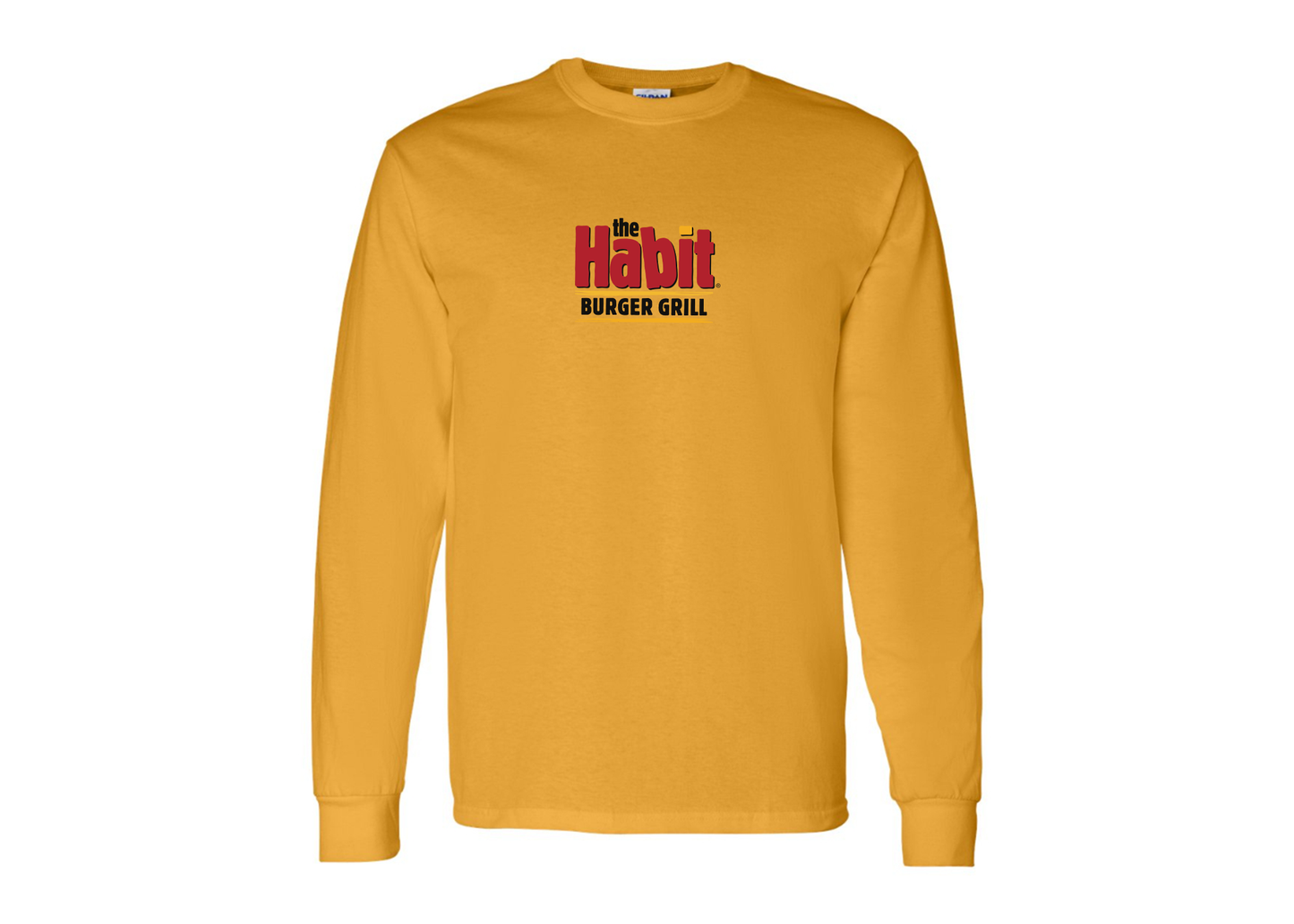 Men's The Habit Burger Grill Gildan Heavy Cotton Long Sleeve T-Shirt