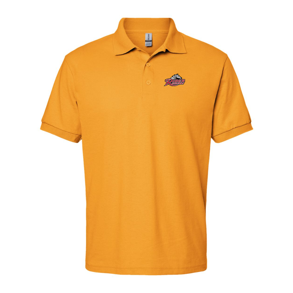 Men's Rider Broncs Logo Gildan Dry Blend Jersey Polo