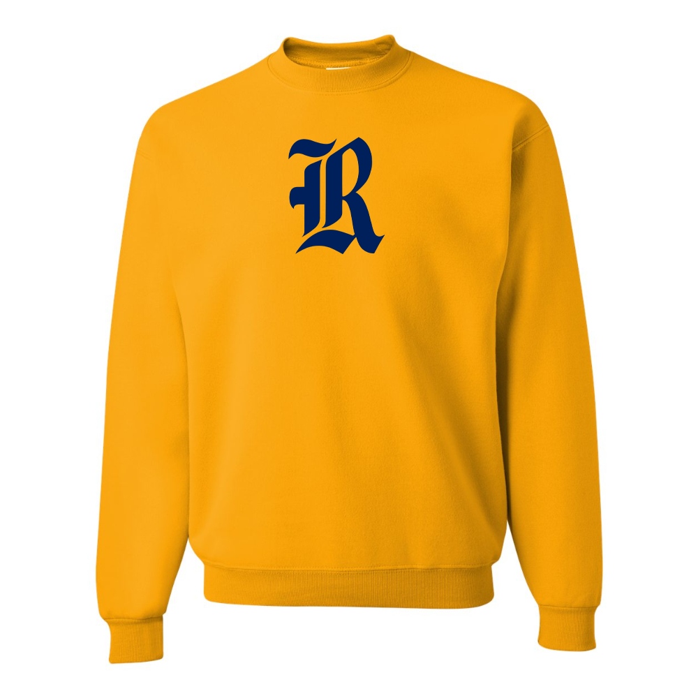 Men's Rice Owls Logo  JERZEES NuBlend Crewneck Sweatshirt