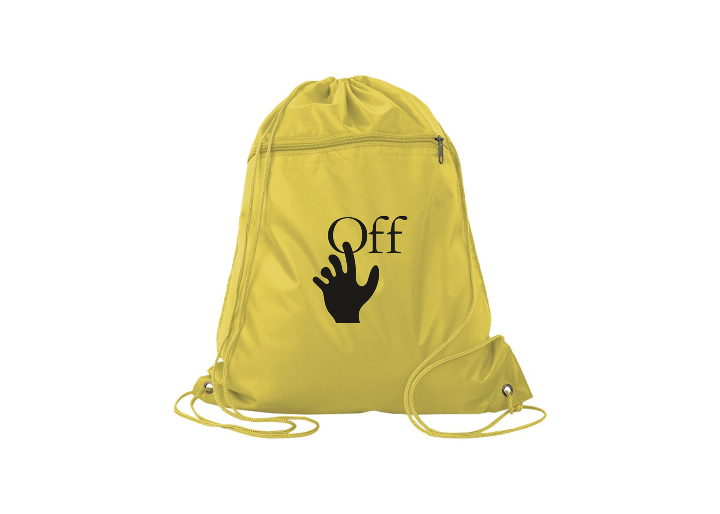 Off-White Hand Q-Tees - Polyester Cinchpack