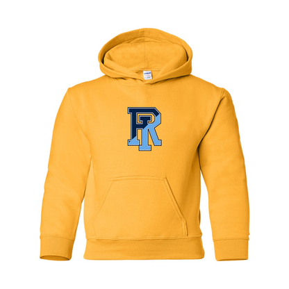 Youth Rhode Island Rams Logo Gildan Heavy Blend  Hooded Sweatshirt