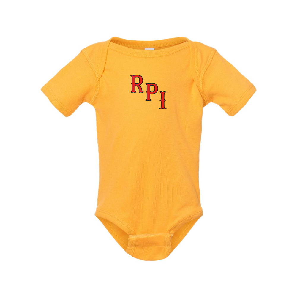 RPI Engineers Logo Rabbit Skins Infant Baby Rib Bodysuit