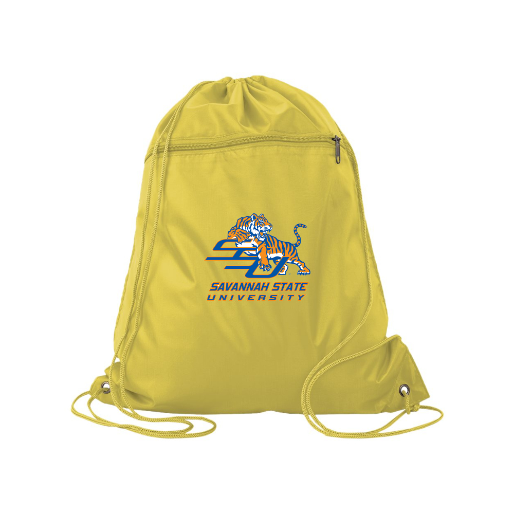 Savannah State Tigers Logo Q-Tees - Polyester Cinchpack