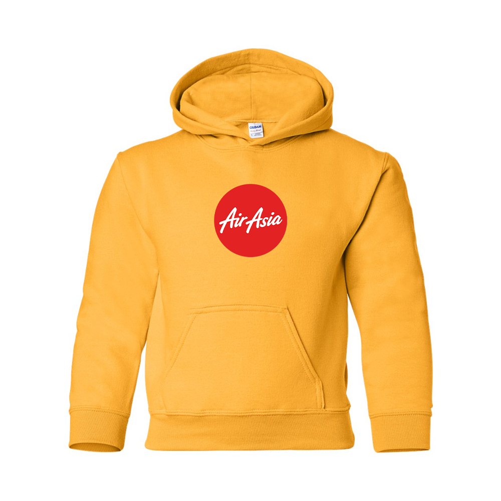 Youth Air Asia Logo Gildan Heavy Blend  Hooded Sweatshirt
