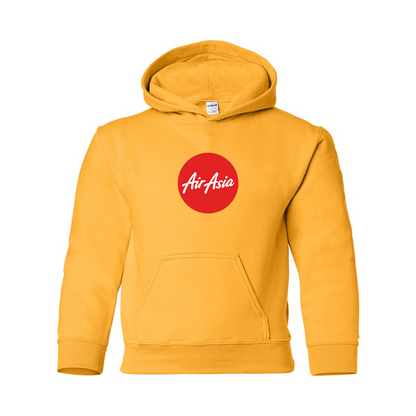 Youth Air Asia Logo Gildan Heavy Blend  Hooded Sweatshirt