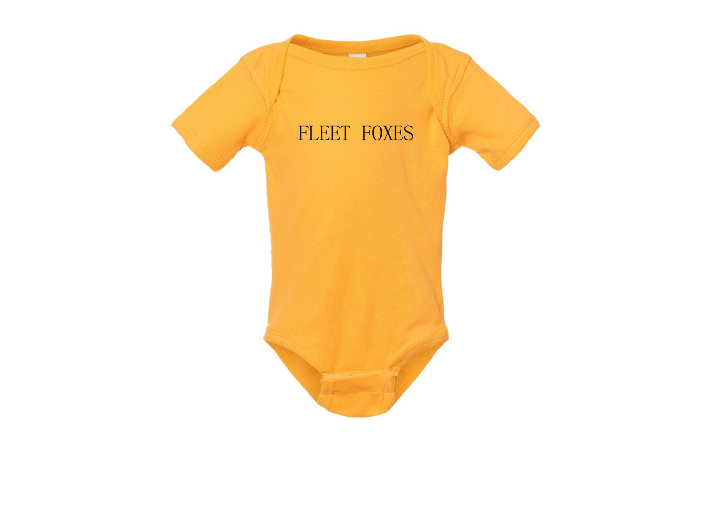 Fleet Foxes Logo  Rabbit Skins Infant Baby Rib Bodysuit