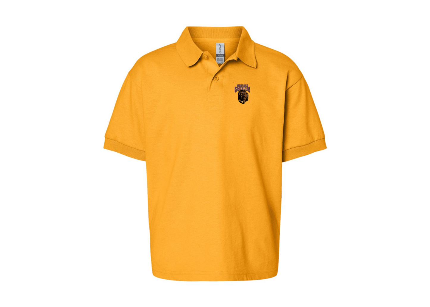 Youth Montana Grizzliesl  Gildan Dry Blend Jersey Polo
