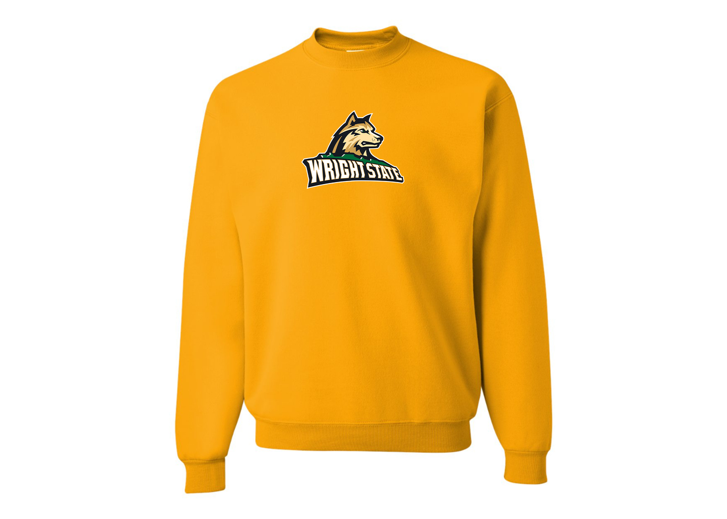 Men's Wright State Raiders JERZEES NuBlend Crewneck Sweatshirt