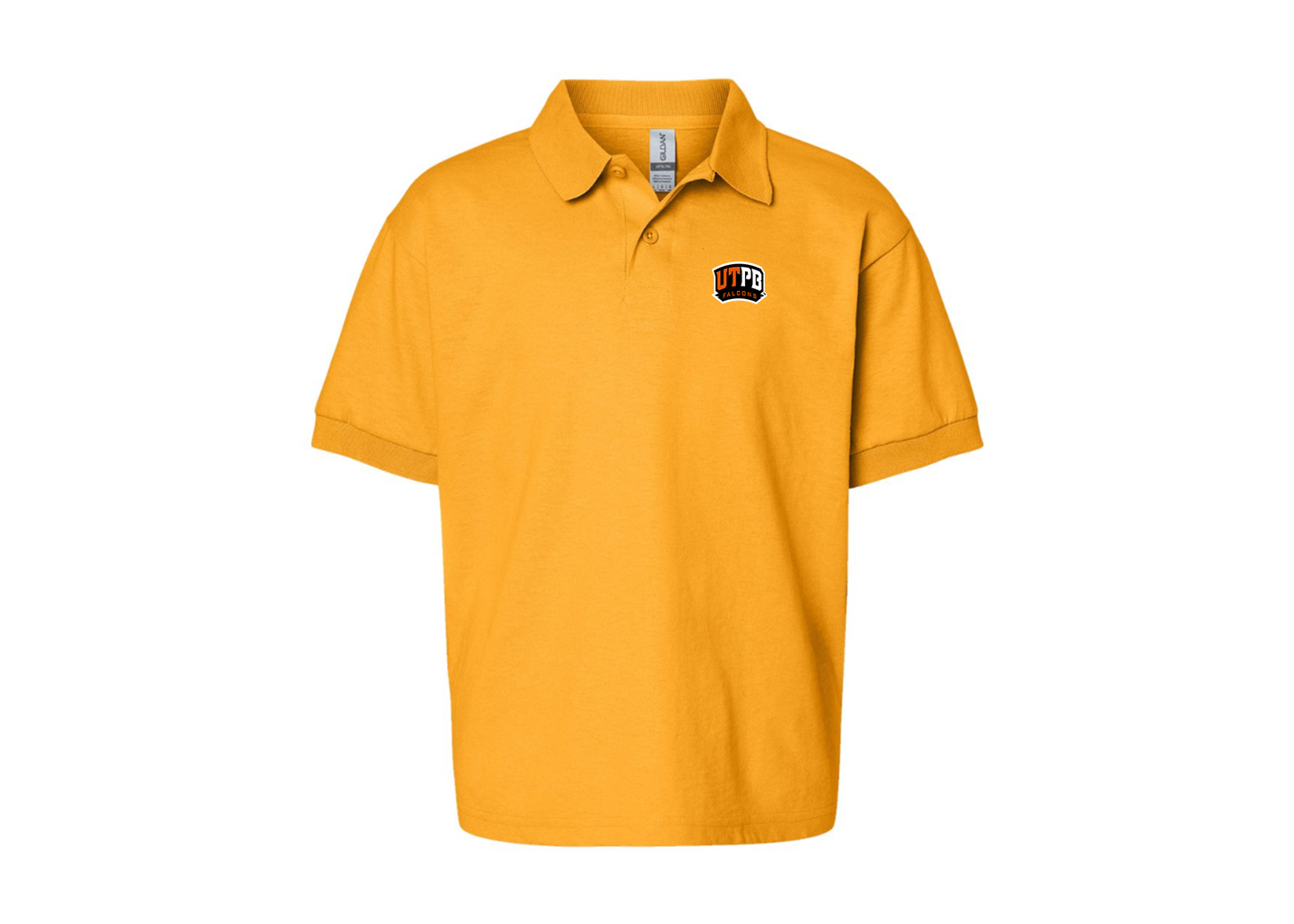 Youth UTPB Falcons Gildan Dry Blend Jersey Polo
