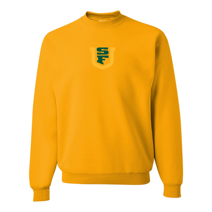 Men's San Francisco Dons Logo JERZEES NuBlend Crewneck Sweatshirt