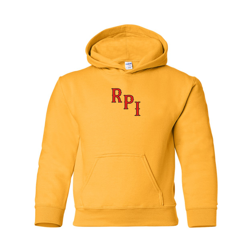 Youth RPI Engineers Logo Gildan Heavy Blend  Hooded Sweatshirt
