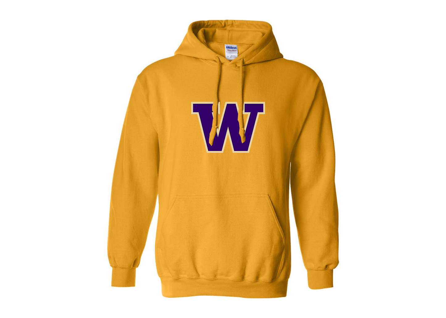 Men's Washington Huskies Gildan  Heavy Blend Hooded Sweatshirt