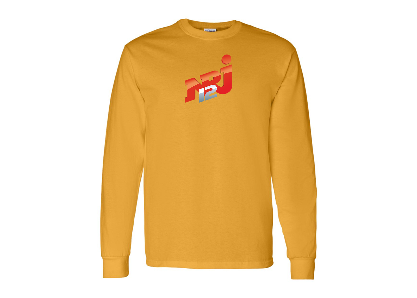 Men's NRJ 12 Logo Gildan Heavy Cotton Long Sleeve T-Shirt