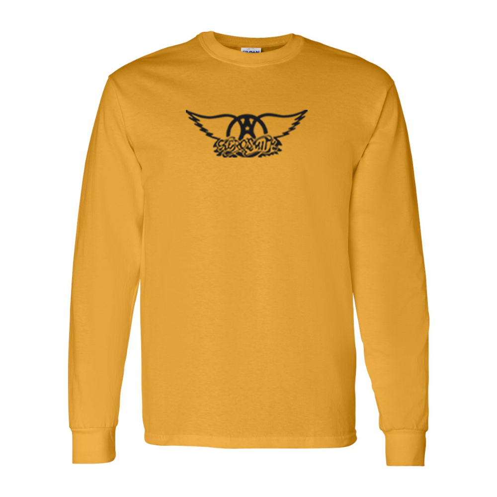 Men's Aerosmith Logo Gildan Heavy Cotton Long Sleeve T-Shirt