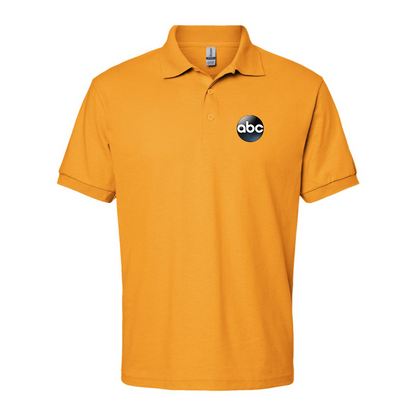 Men's Abc Logo Gildan Dry Blend Jersey Polo