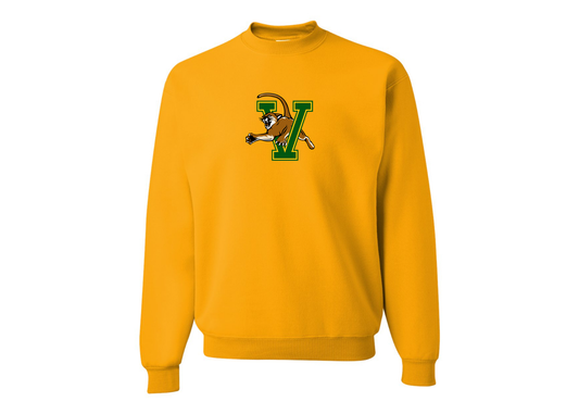 Men's Vermont Catamounts JERZEES NuBlend Crewneck Sweatshirt