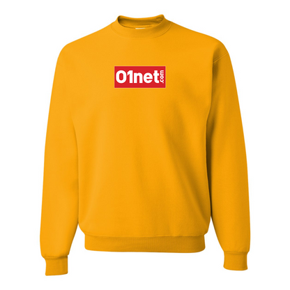 Men's 01net Logo JERZEES NuBlend Crewneck Sweatshirt