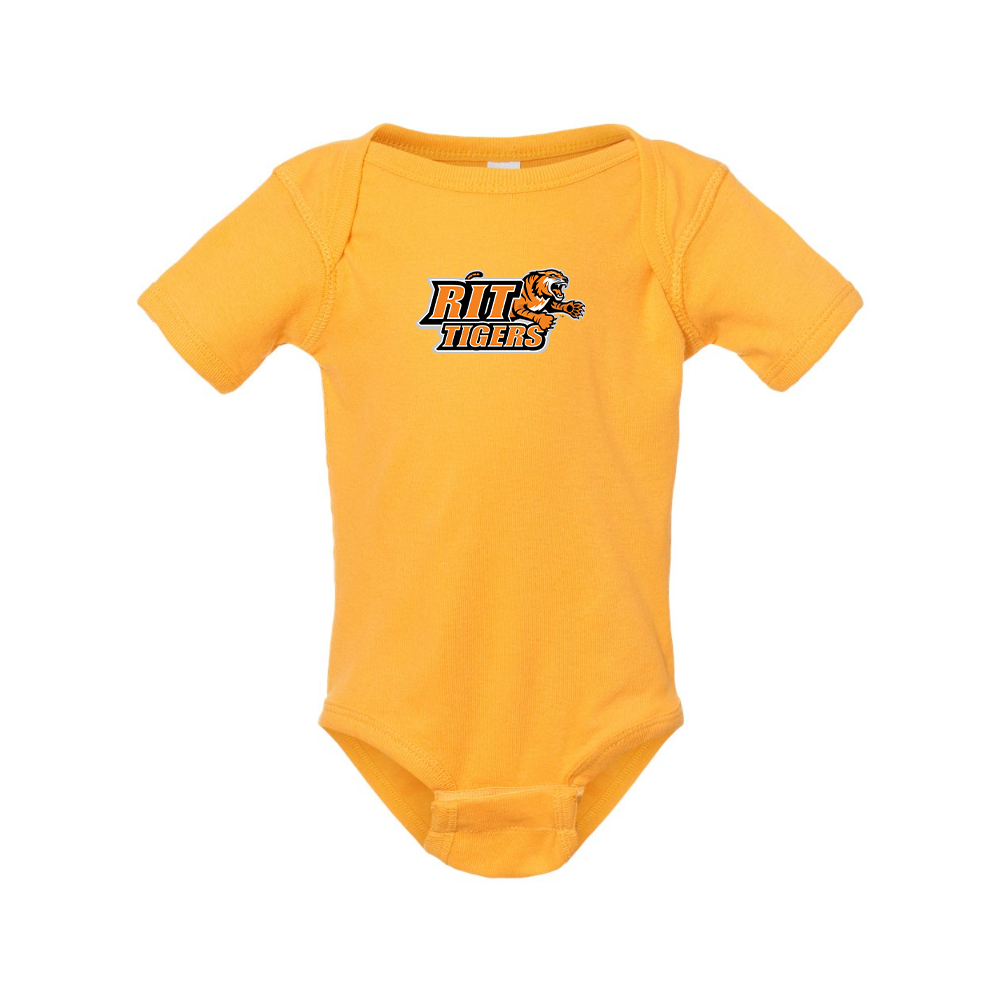 RIT Tigers Logo Rabbit Skins Infant Baby Rib Bodysuit