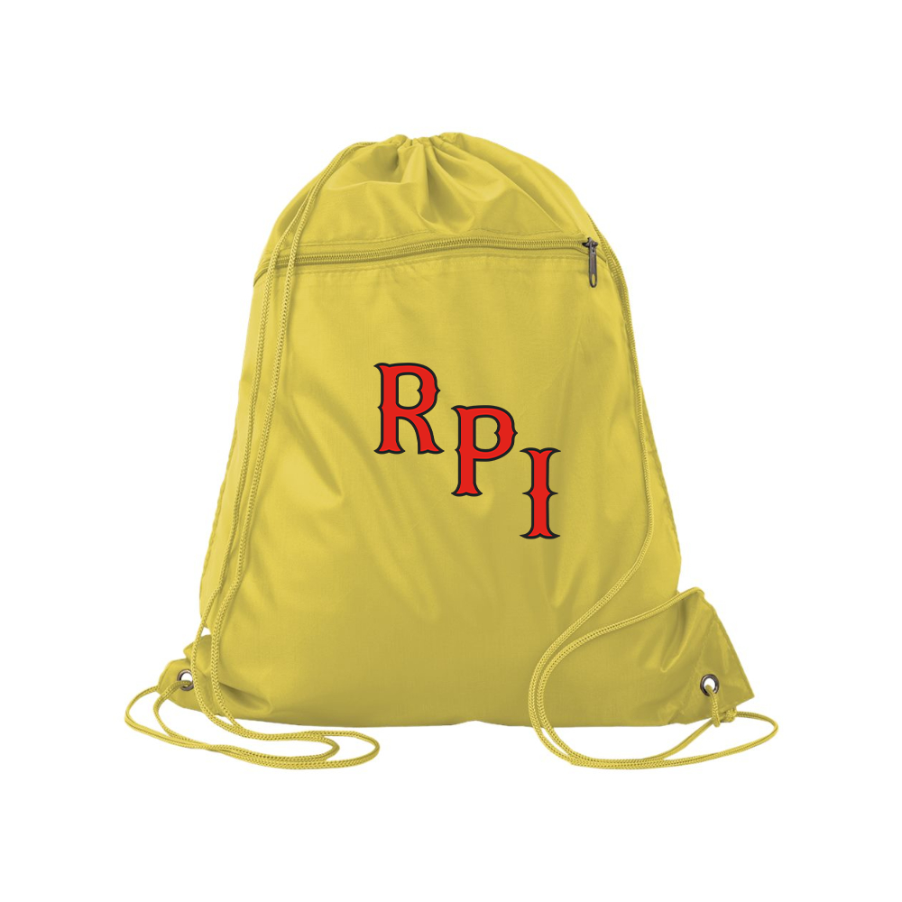 RPI Engineers Logo Q-Tees - Polyester Cinchpack