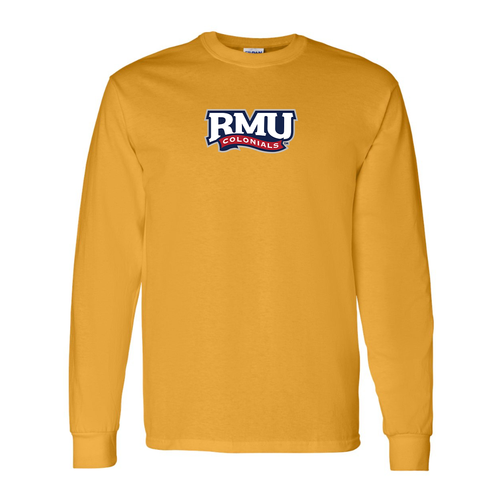 Men's Robert Morris Colonials Logo Gildan Heavy Cotton Long Sleeve T-Shirt