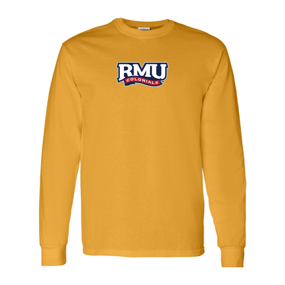 Men's Robert Morris Colonials Logo Gildan Heavy Cotton Long Sleeve T-Shirt