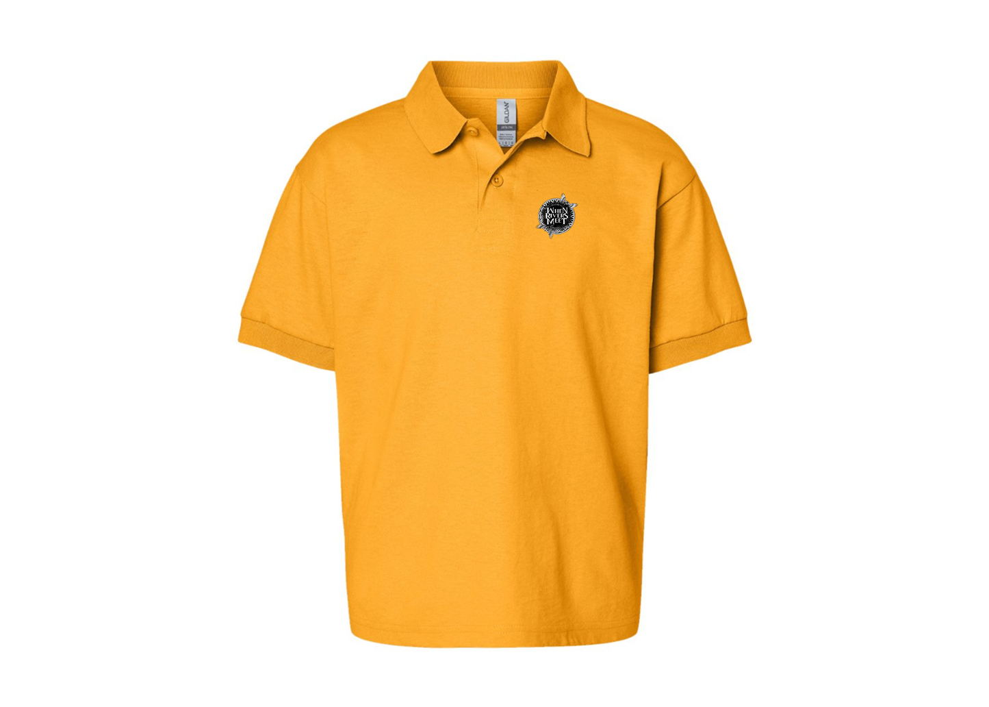 Youth When Rivers Meet Gildan Dry Blend Jersey Polo