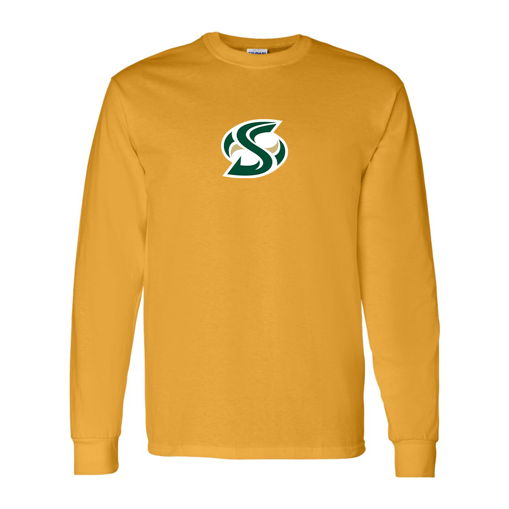 Men's Sacramento State Hornets Logo  Gildan Heavy Cotton Long Sleeve T-Shirt