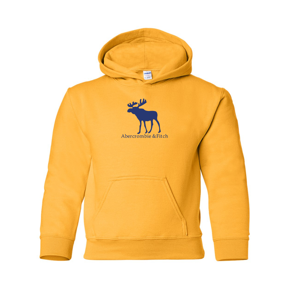Youth Abercrombie & Fitch Moose Logo Gildan Heavy Blend  Hooded Sweatshirt