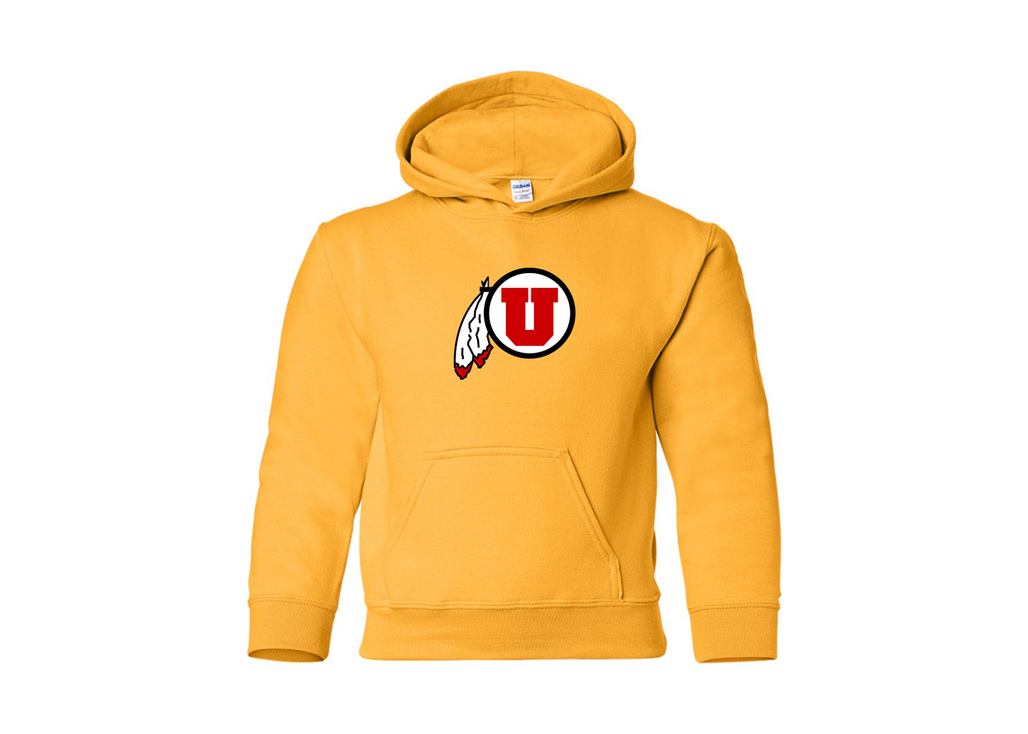 Youth Utah Utes Gildan Heavy Blend  Hooded Sweatshirt
