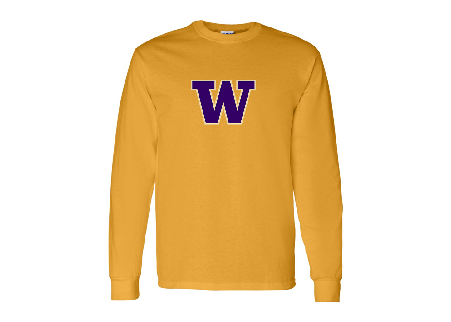 Men's Washington Huskies Gildan Heavy Cotton Long Sleeve T-Shirt