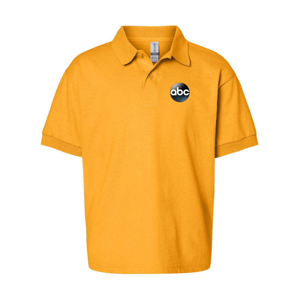 Youth Abc Logo Gildan Dry Blend Jersey Polo