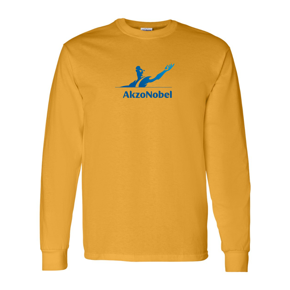 Men's AkzoNobel Logo Gildan Heavy Cotton Long Sleeve T-Shirt