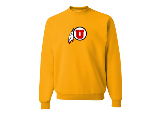 Men's Utah Utes JERZEES NuBlend Crewneck Sweatshirt