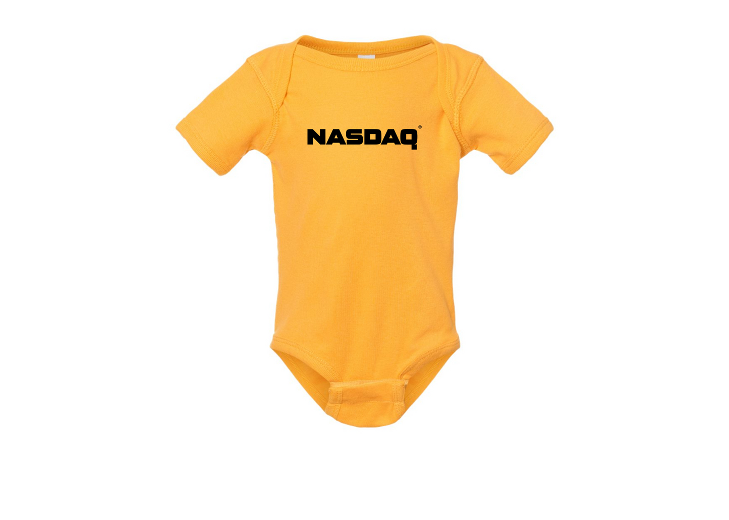 Nasdaq Logo  Rabbit Skins Infant Baby Rib Bodysuit