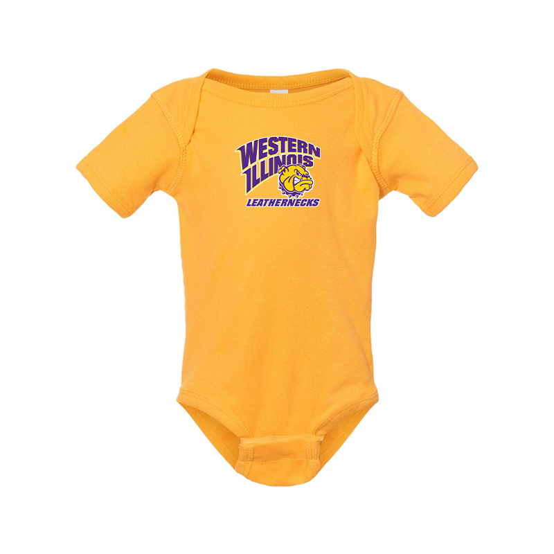 Western Illinois Leathernecks Rabbit Skins Infant Baby Rib Bodysuit
