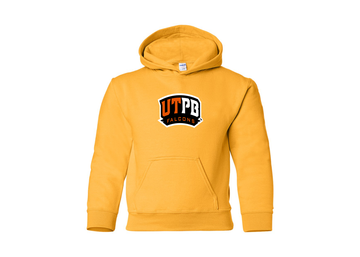 Youth UTPB Falcons Gildan Heavy Blend  Hooded Sweatshirt