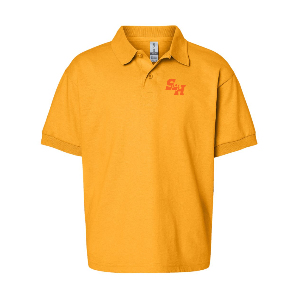 Youth Sam Houston State Bearkats Logo Gildan Dry Blend Jersey Polo