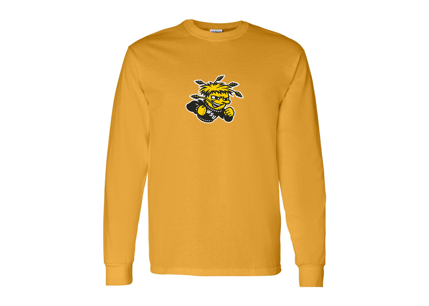 Men's Wichita State Shockers Gildan Heavy Cotton Long Sleeve T-Shirt