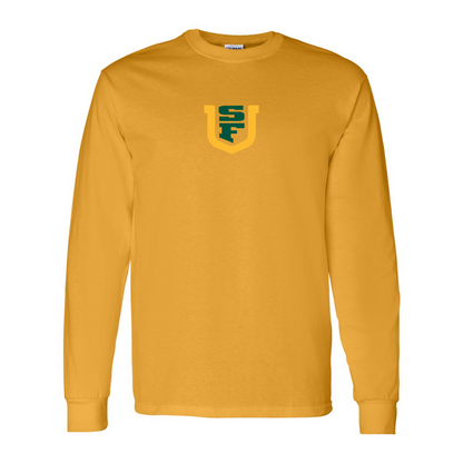 Men's San Francisco Dons Logo Gildan Heavy Cotton Long Sleeve T-Shirt