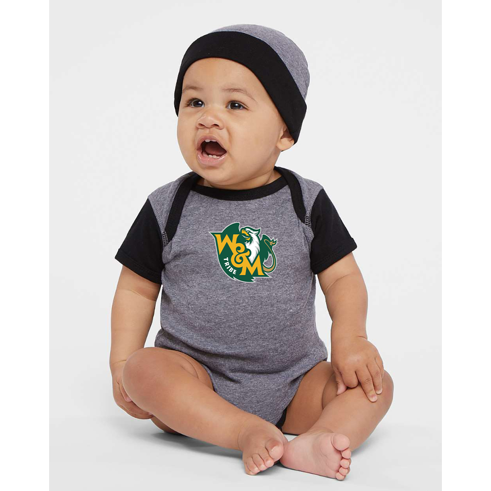 William and Mary Tribe Rabbit Skins Infant Baby Rib Bodysuit