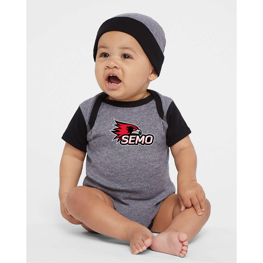 SEMO Redhawks Logo Rabbit Skins Infant Baby Rib Bodysuit