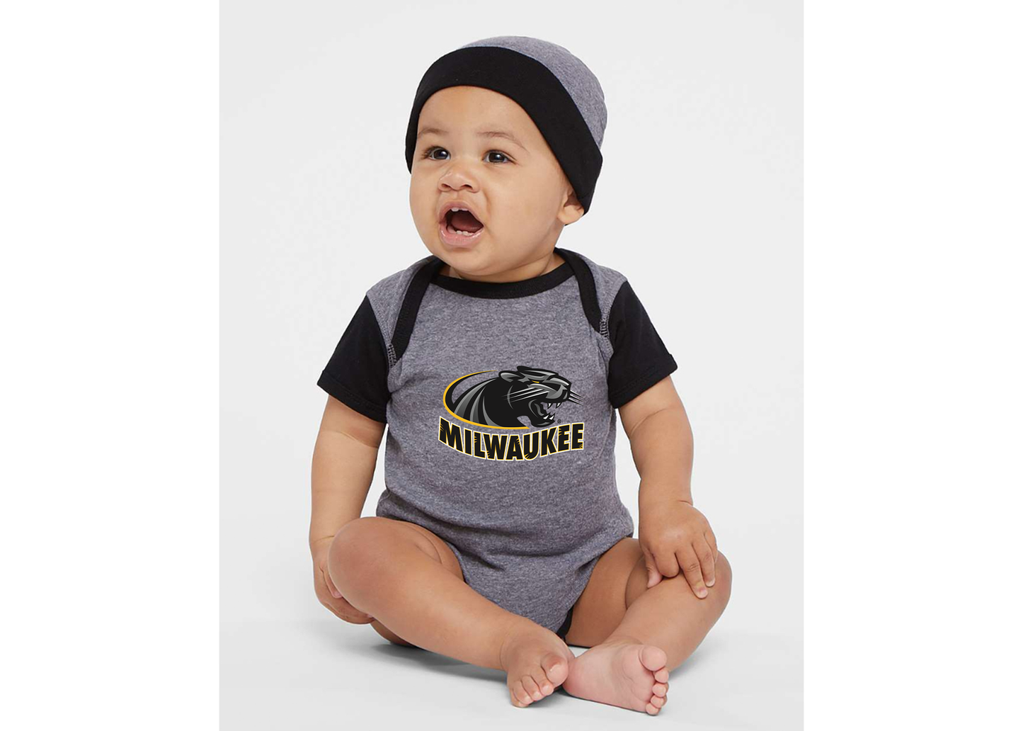 Wisconsin Milwaukee Panthers Rabbit Skins Infant Baby Rib Bodysuit