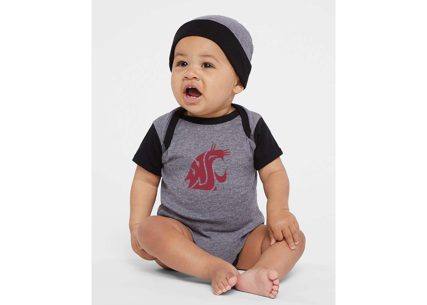 Washington State Cougars Rabbit Skins Infant Baby Rib Bodysuit