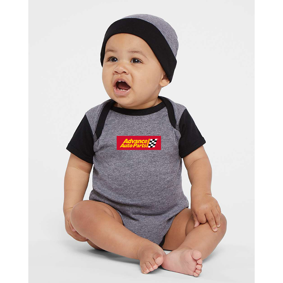 Advance Auto Parts Logo  Rabbit Skins Infant Baby Rib Bodysuit