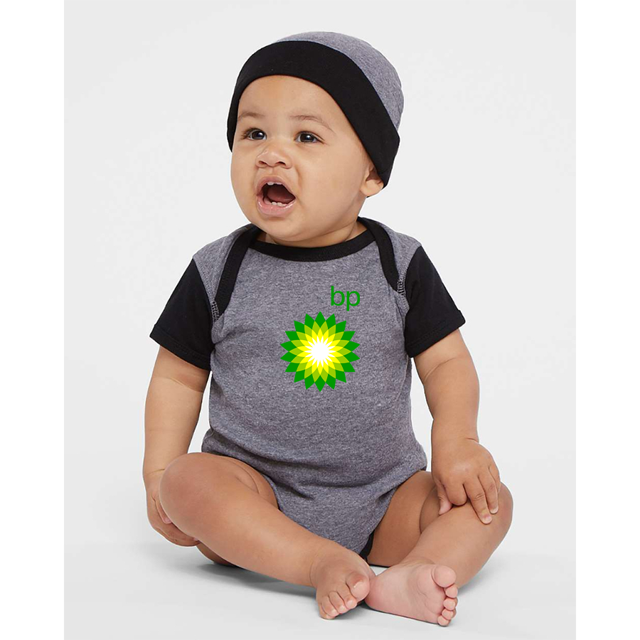 BP Oil Logo Rabbit Skins Infant Baby Rib Bodysuit